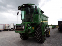 JOHN DEERE S790i Kombajn + heder zbożowy wraz z przyczepą